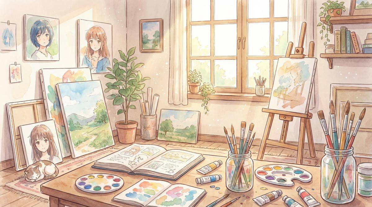 51视频动漫-画室日记动漫绘画教程